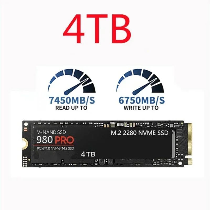 Pcie 4.0 4Tb 2280 Ssd 7450Mbps - SSD interne haute vitesse Original 980