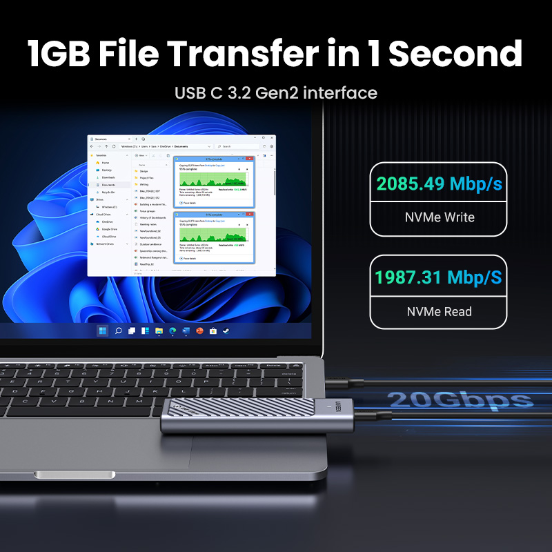 UGREEN 20Gbps M2 SSD boîtier M - 8Tb M2 Nvme Ssd avis et prix