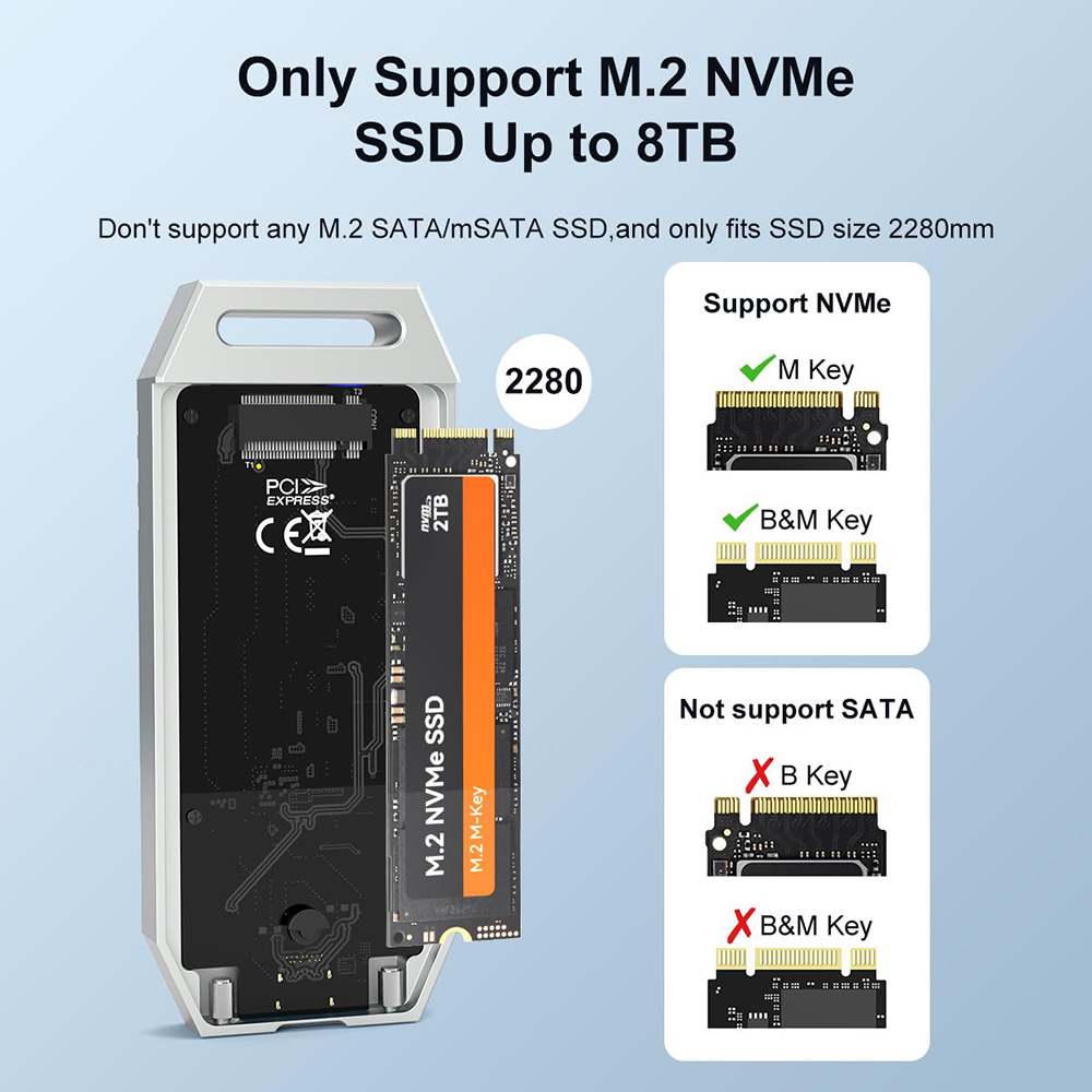 MAIWO-Boîtier externe SSD NVMe - 8Tb M2 Nvme Ssd avis et prix